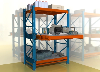 Стеллажи с выкатными платформами для тяжелых фланцев